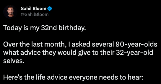 ScootyDub newsletter life advice everyone needs to hear by @ Sahil Bloom