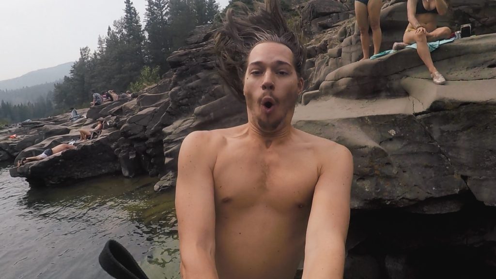 ScootyDub cliff-diving to face his fears