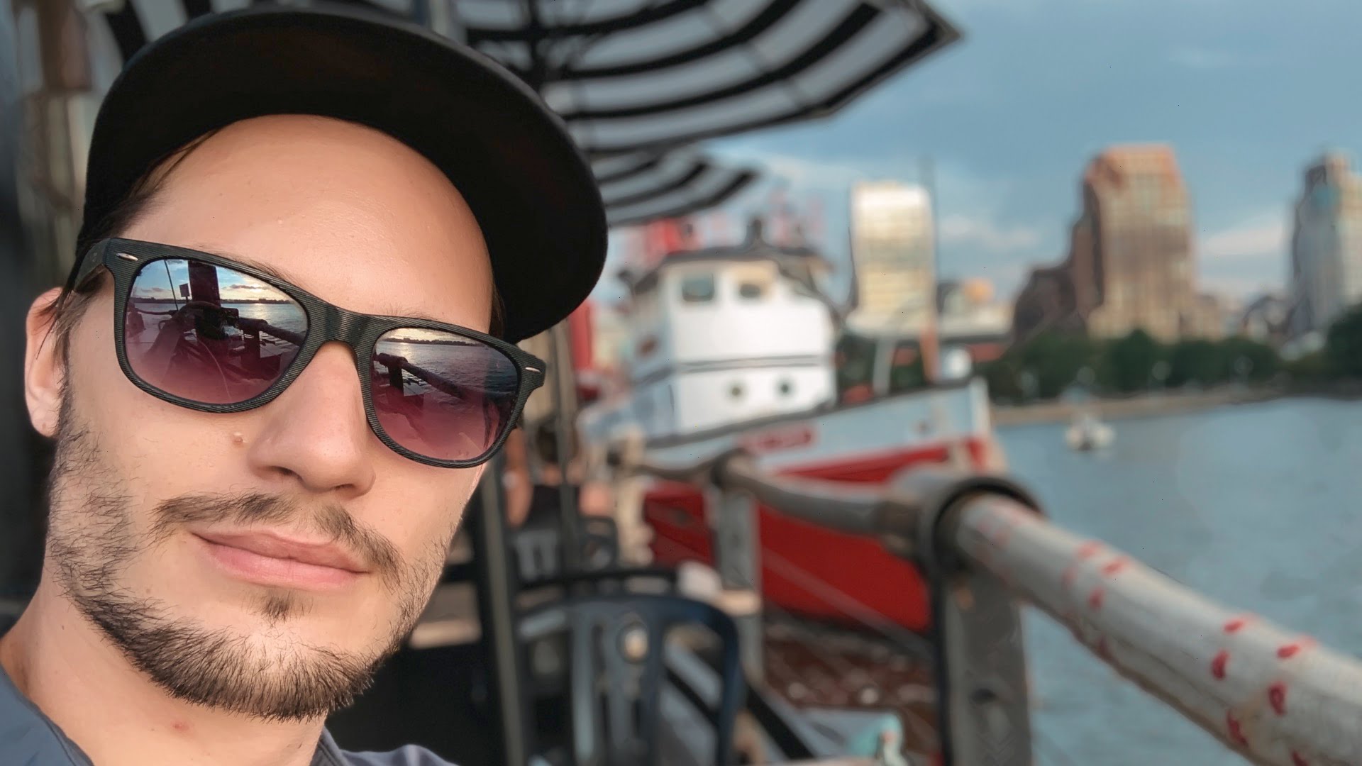 ScootyDub selfie at the Frying Pan in NYC