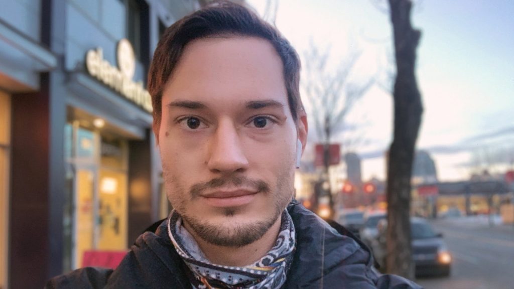 ScootyDub selfie on 17th Ave downtown Calgary