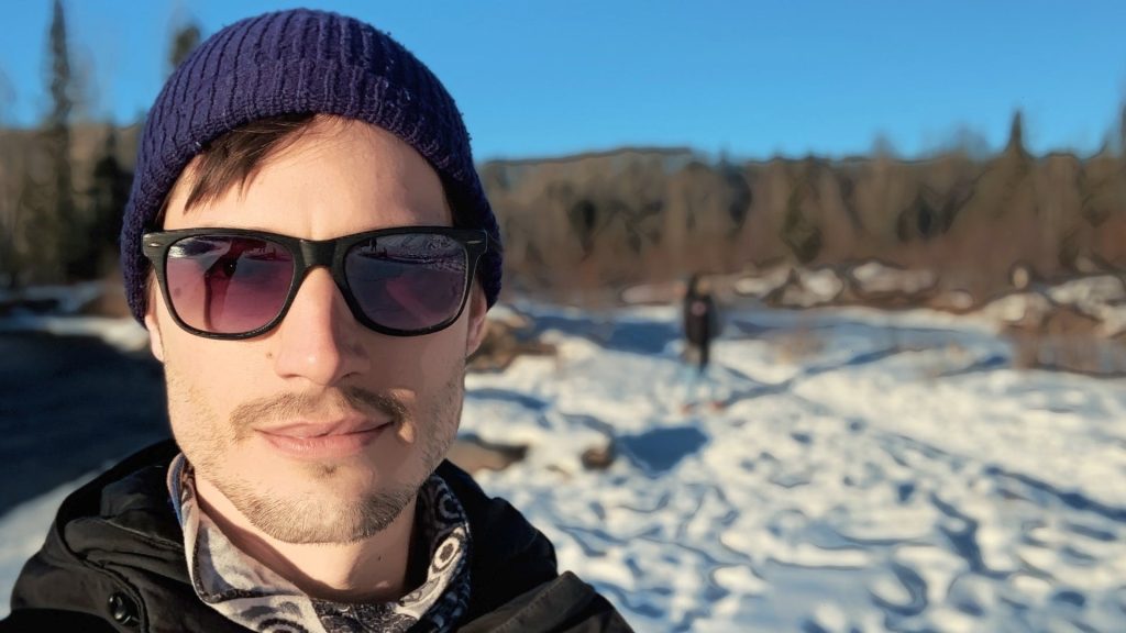 ScootyDub sunglasses selfie at Bragg Creek